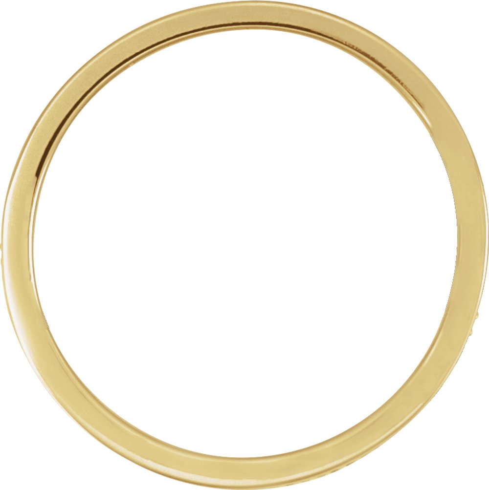14K Yellow Gold 1/5 CTW Lab-Grown Diamond Band