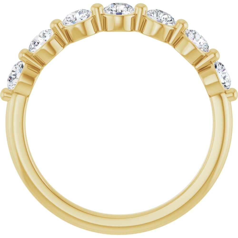 14K Yellow Gold 5/8 CTW Lab-Grown Diamond Anniversary Band