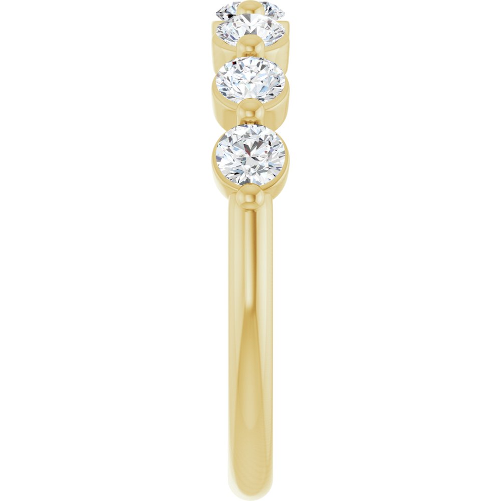 14K Yellow Gold 5/8 CTW Lab-Grown Diamond Anniversary Band