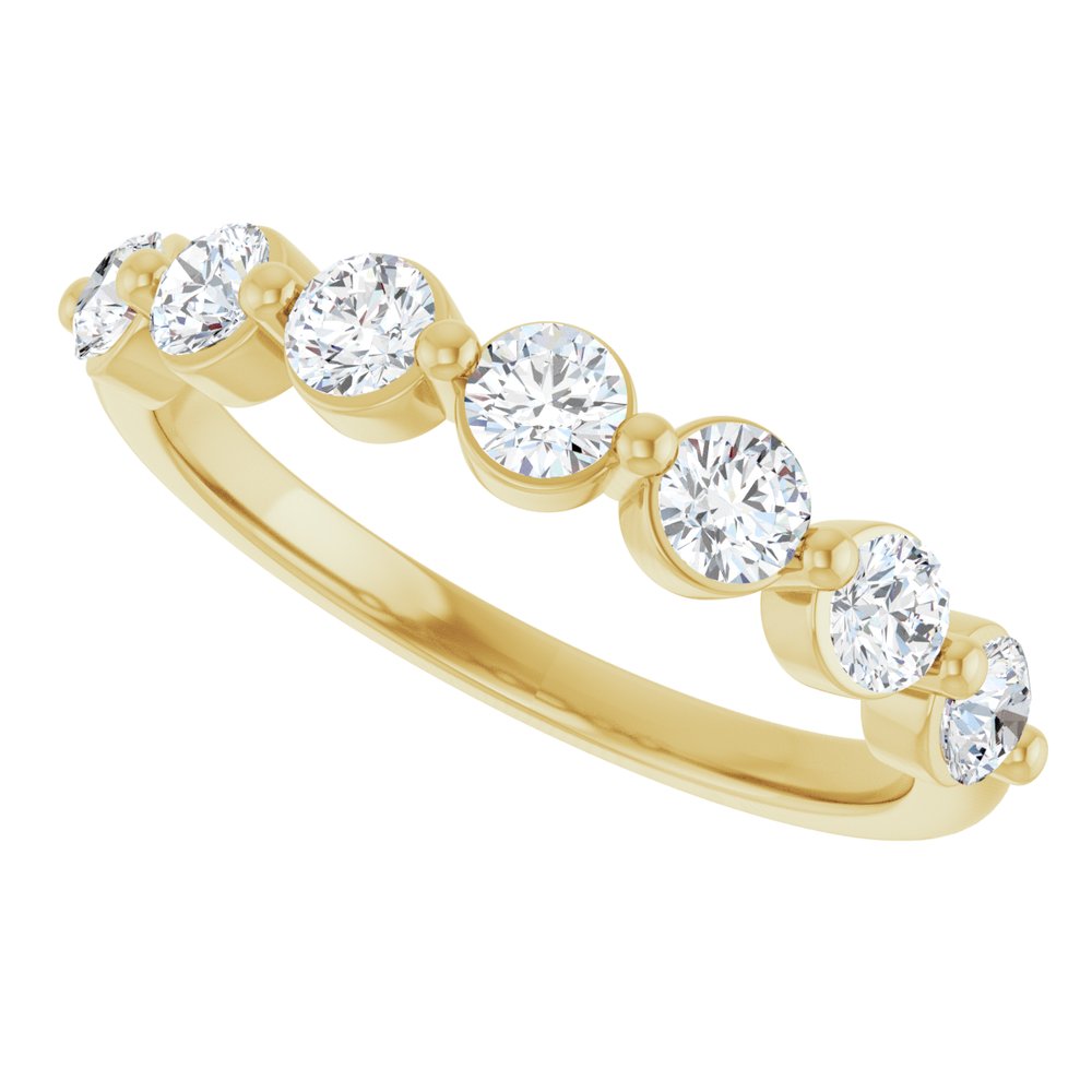 14K Yellow Gold 5/8 CTW Lab-Grown Diamond Anniversary Band