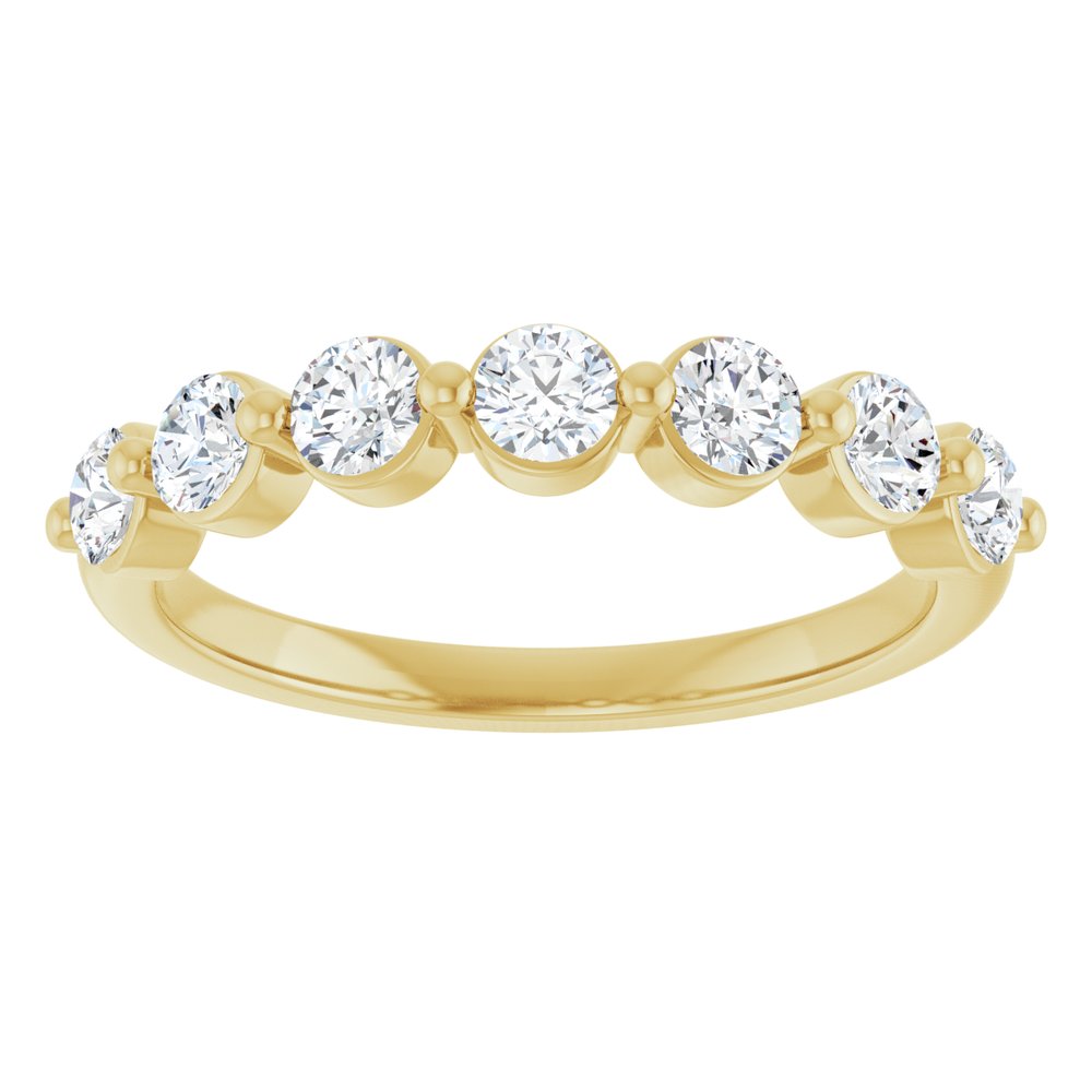 14K Yellow Gold 5/8 CTW Lab-Grown Diamond Anniversary Band
