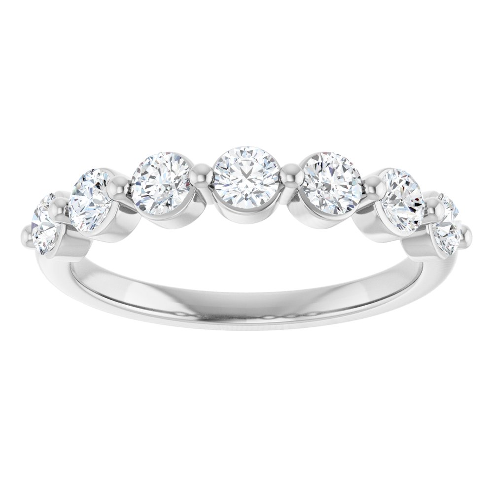 14K White Gold 5/8 CTW Lab-Grown Diamond Anniversary Band