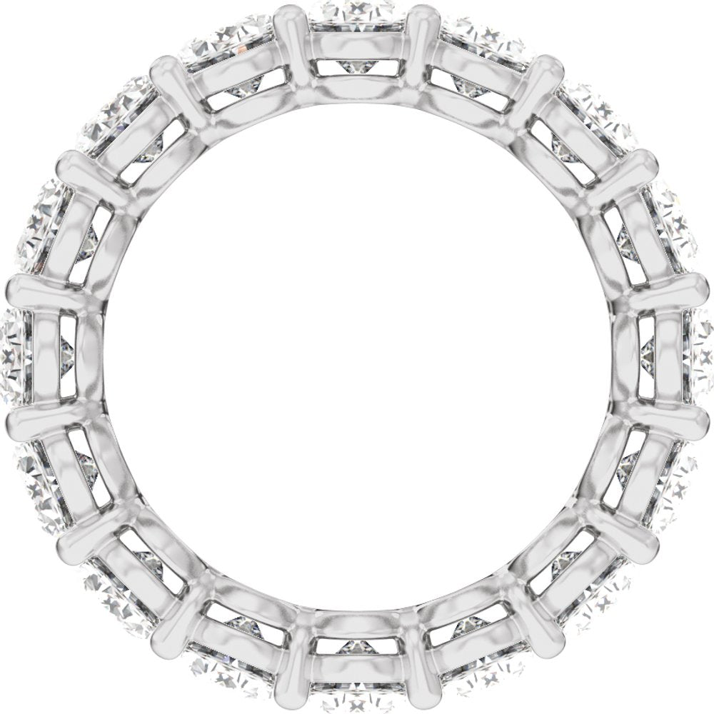 14K White Gold 7 3/4 CTW Lab-Grown Diamond Low Profile Eternity Band