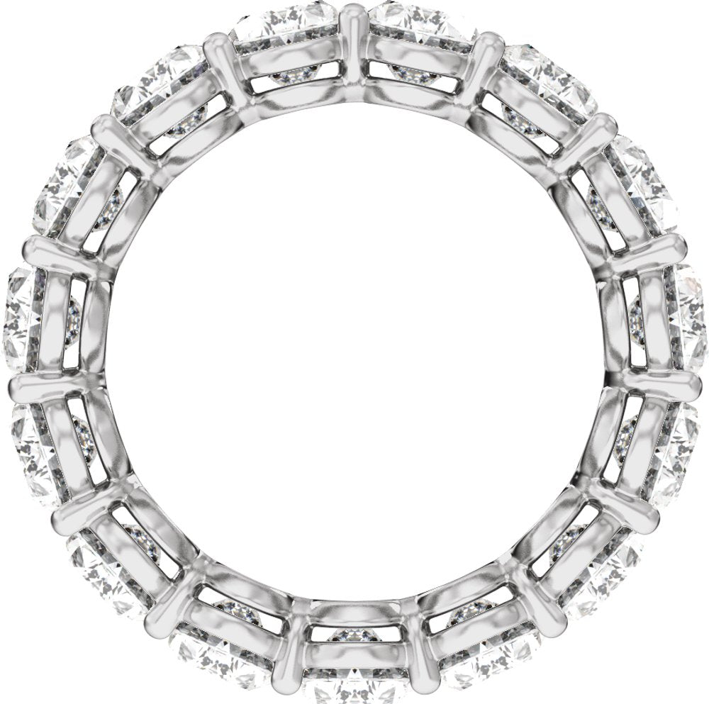 14K White Gold 7 3/4 CTW Lab-Grown Diamond Low Profile Eternity Band