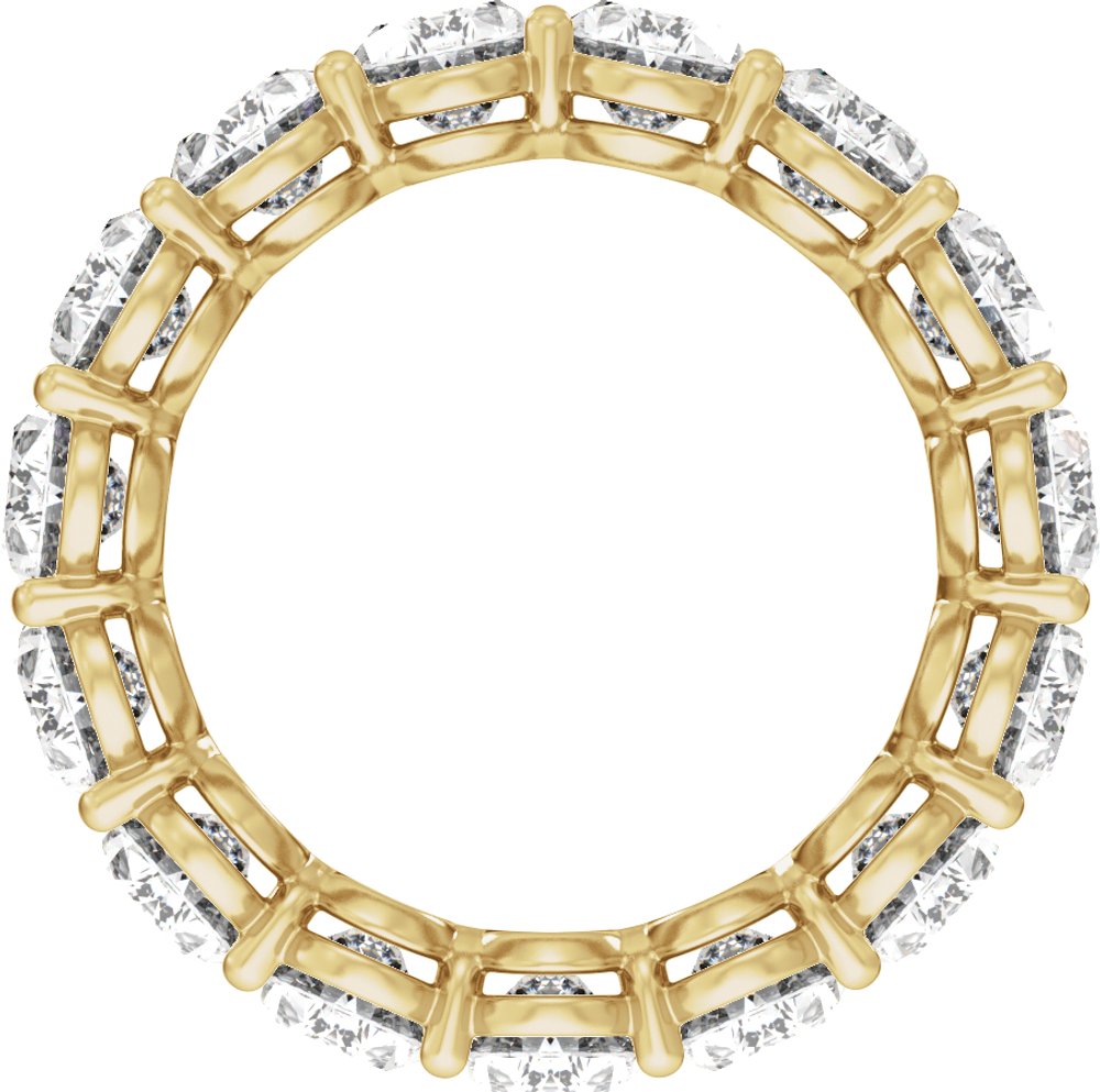 14K Yellow Gold 7 3/4 CTW Lab-Grown Diamond Low Profile Eternity Band