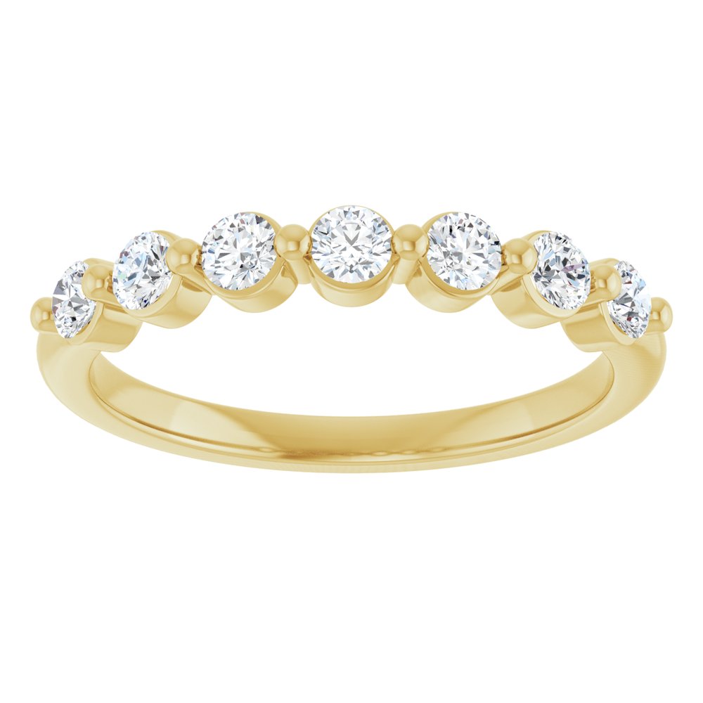 14K Yellow Gold 3/8 CTW Lab-Grown Diamond Anniversary Band
