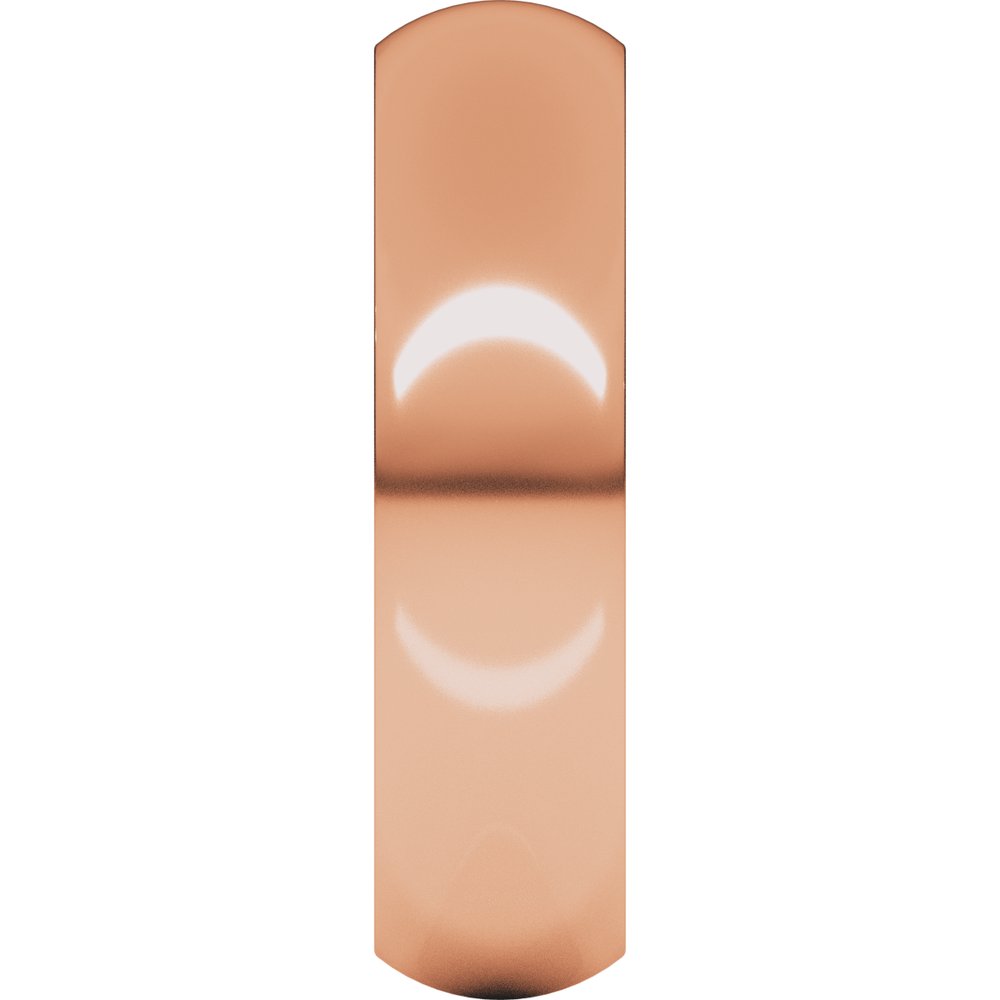 14K Rose Gold 5.5 mm Comfort-Fit Half Round Band Size 4