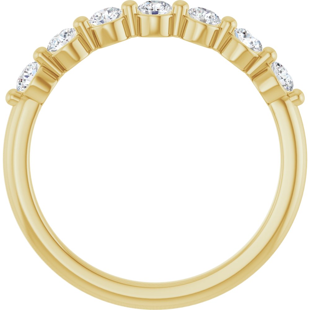 14K Yellow Gold 3/8 CTW Lab-Grown Diamond Anniversary Band