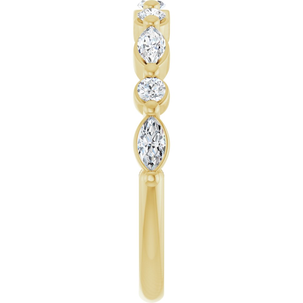 14K Yellow Gold 3/8 CTW Lab-Grown Diamond Anniversary Band