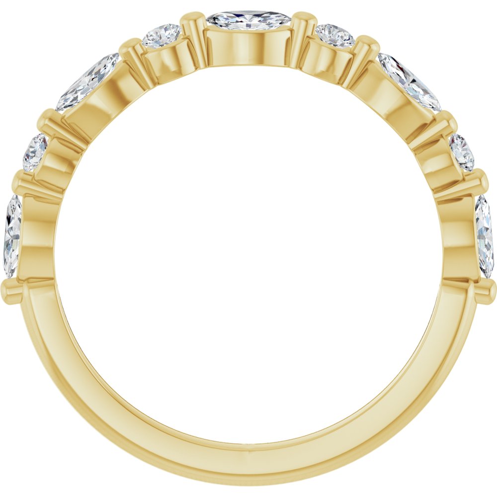 14K Yellow Gold 3/8 CTW Lab-Grown Diamond Anniversary Band