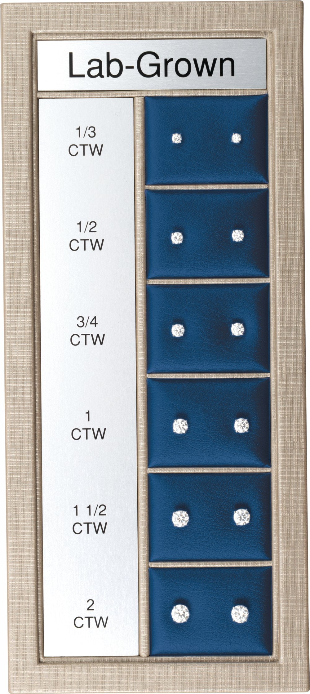 14K White Gold 1/3-2 CTW Lab-Grown Diamond 4-Prong Stud Selling System