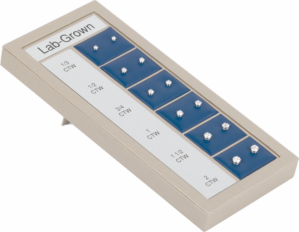 14K White 1/3-2 CTW Lab-Grown Diamond 4-Prong Stud Selling System