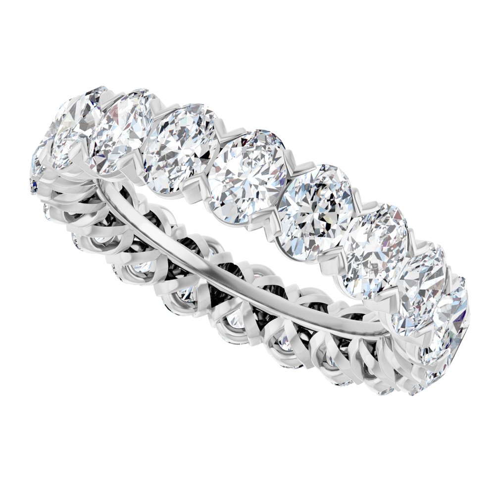 14K White Gold 5 CTW Lab-Grown Diamond Eternity Band Size 7