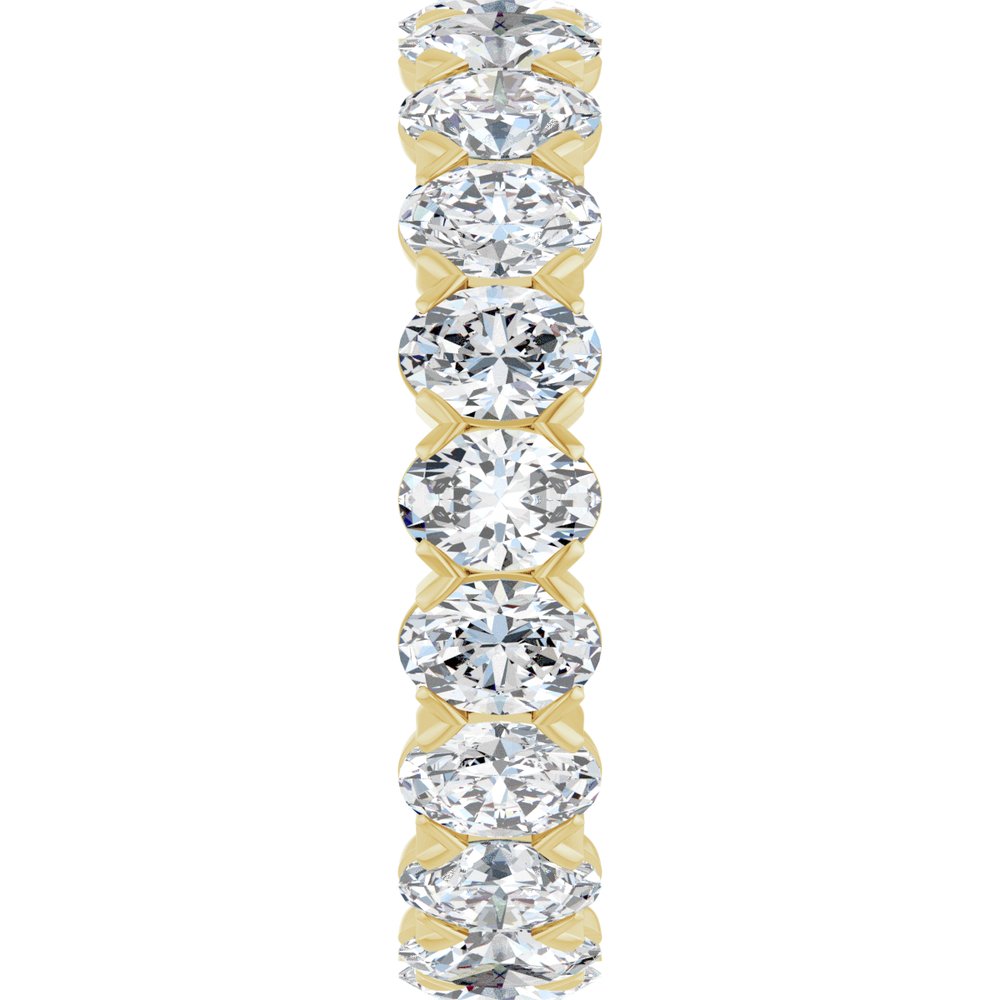 14K Yellow Gold 5 CTW Lab-Grown Diamond Eternity Band Size 7