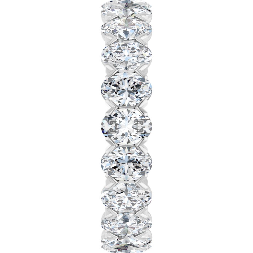 14K White Gold 5 CTW Lab-Grown Diamond Eternity Band Size 7