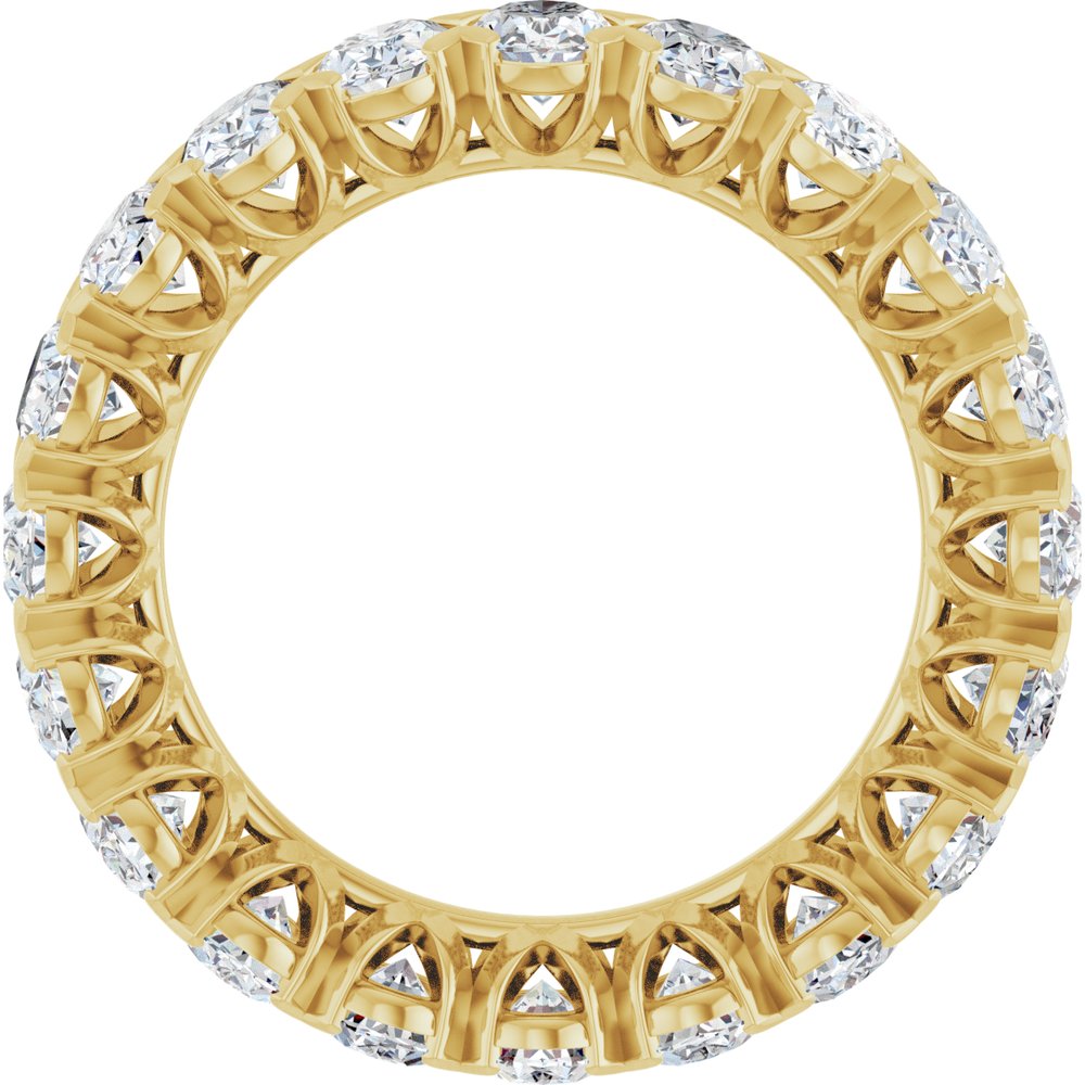 14K Yellow Gold 5 CTW Lab-Grown Diamond Eternity Band Size 7