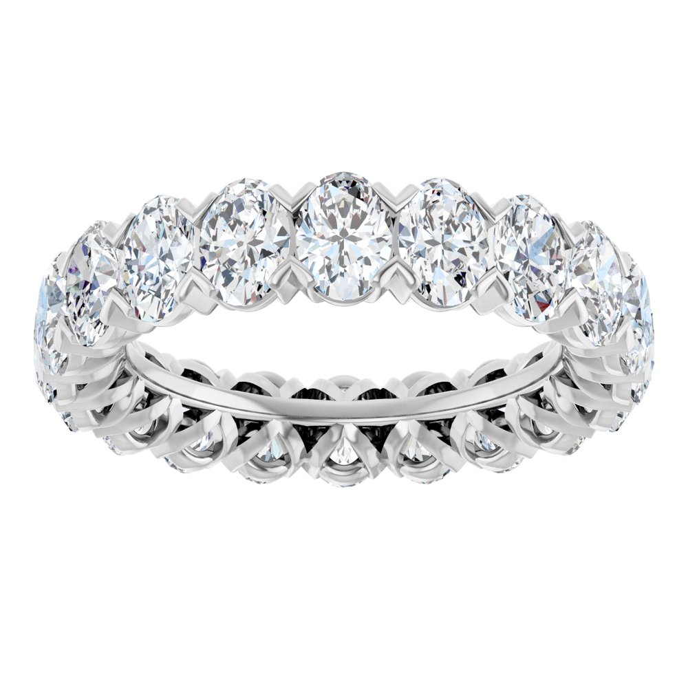 14K White Gold 5 CTW Lab-Grown Diamond Eternity Band Size 7