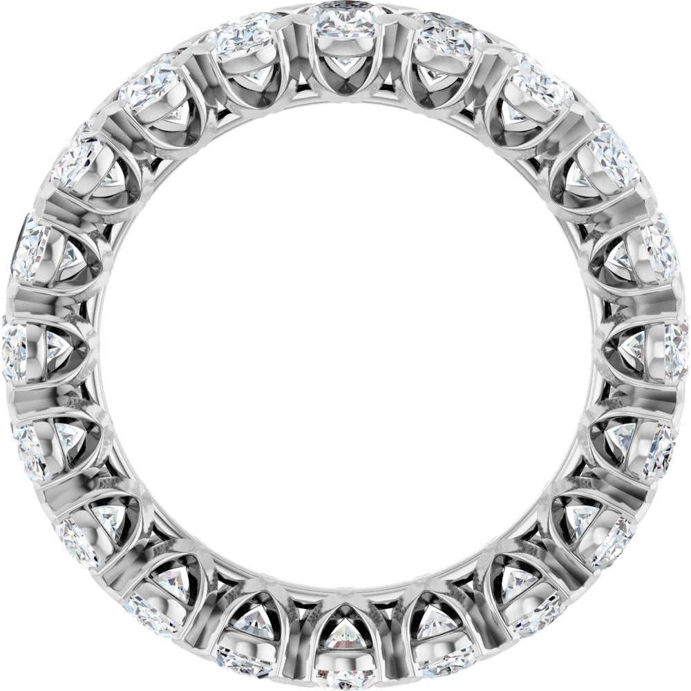 14K White Gold 5 CTW Lab-Grown Diamond Eternity Band Size 7.5