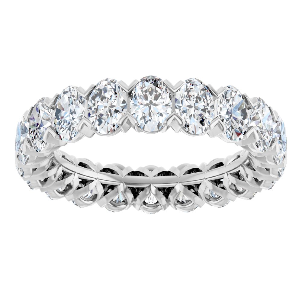 14K White Gold 5 CTW Lab-Grown Diamond Eternity Band Size 7.5
