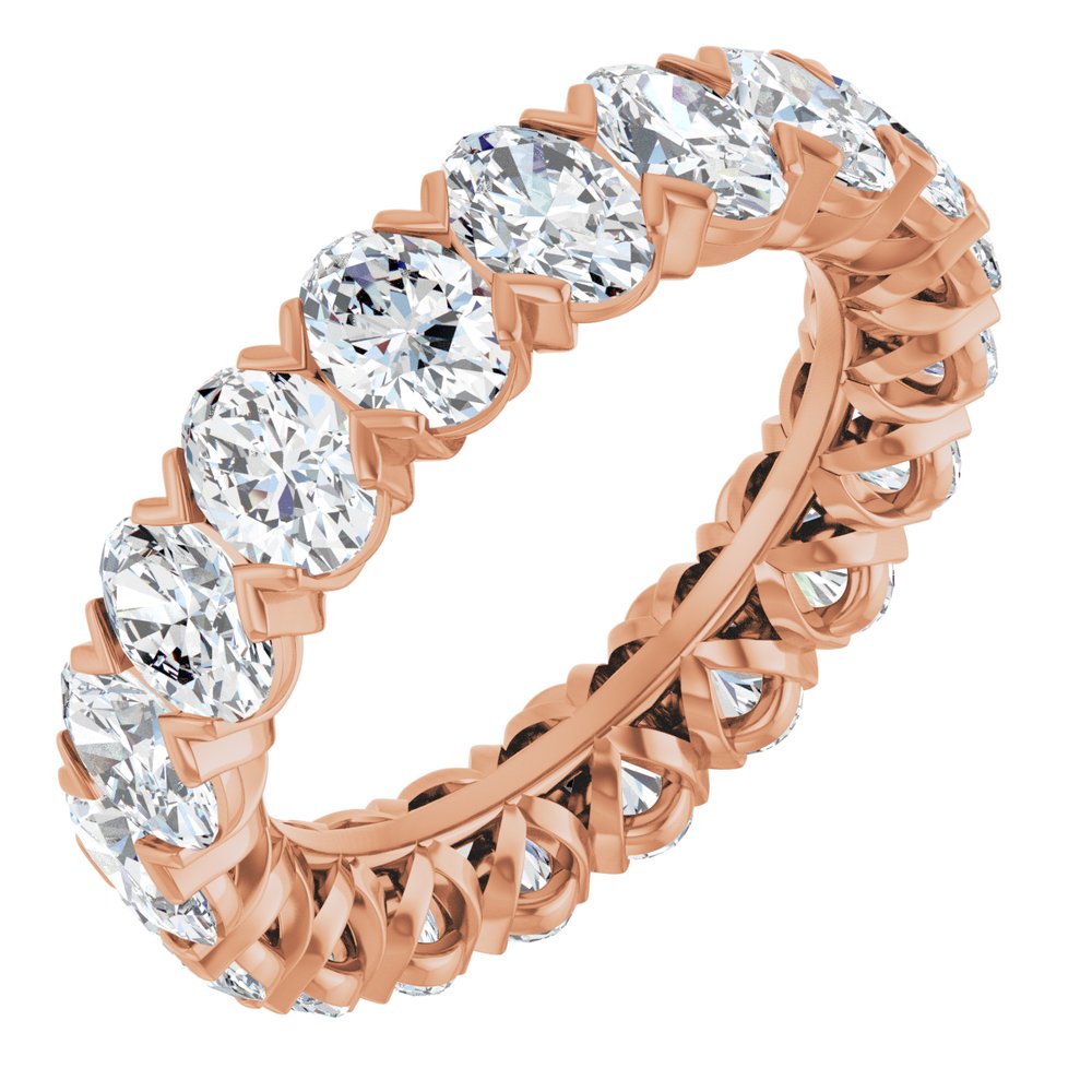14K Rose Gold 4 3/4 CTW Lab-Grown Diamond Eternity Band Size 6