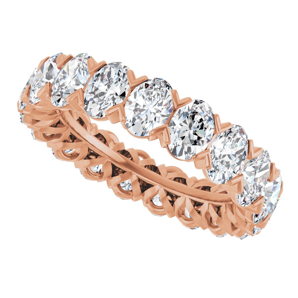 14K Rose Gold 4 3/4 CTW Lab-Grown Diamond Eternity Band Size 6