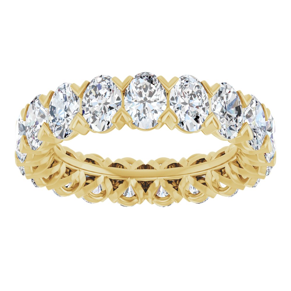 14K Yellow Gold 4 3/4 CTW Lab-Grown Diamond Eternity Band Size 6