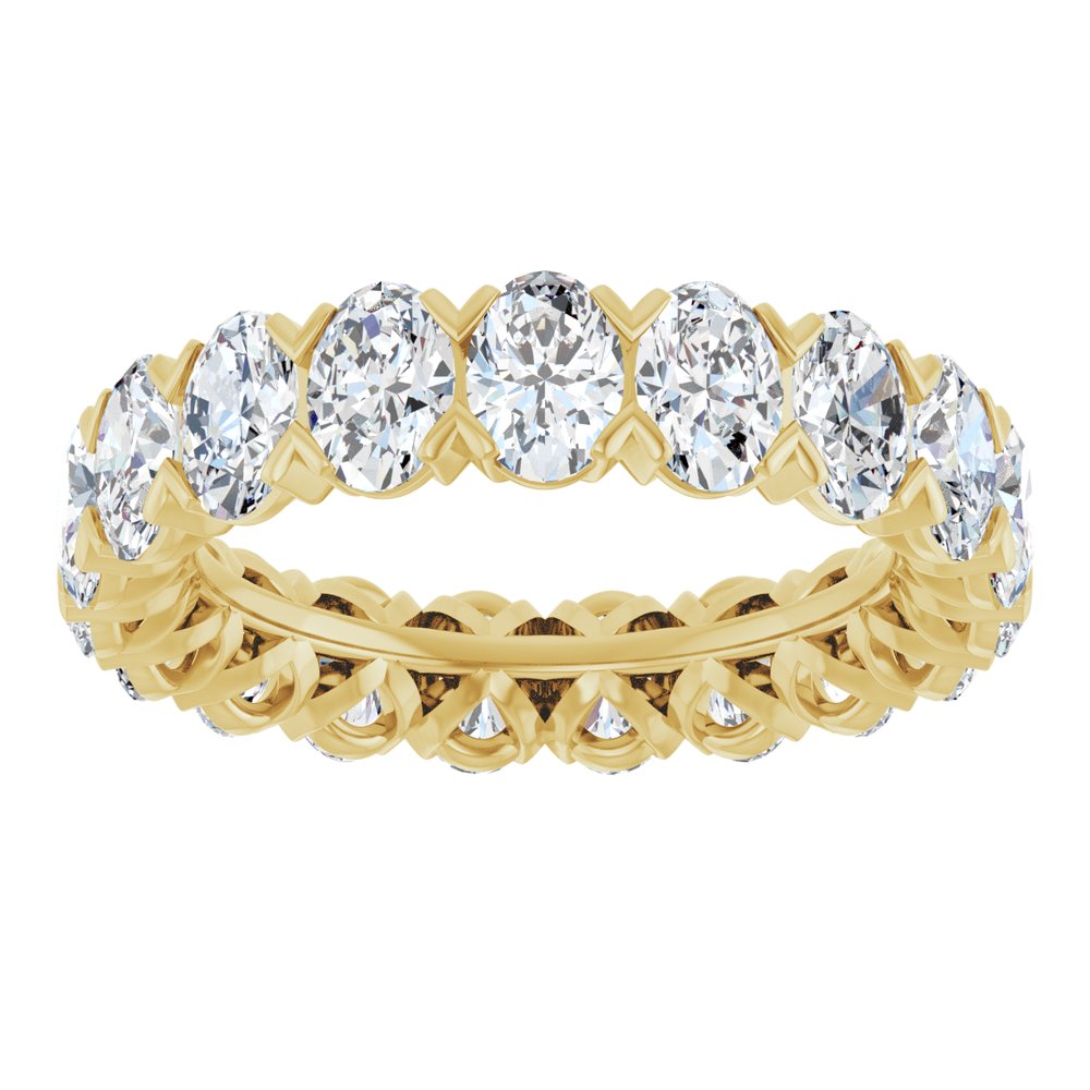 14K Yellow 4 3/4 CTW Lab-Grown Diamond Eternity Band Size 6.5