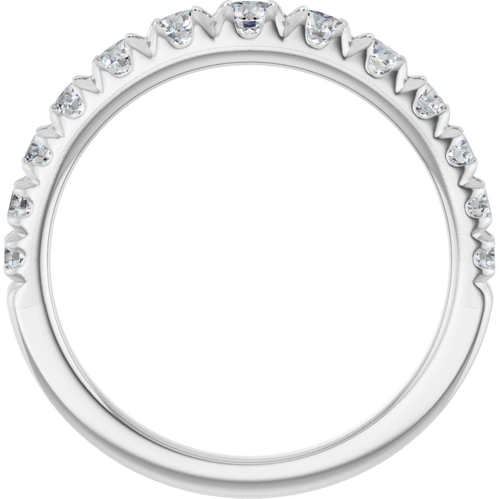 14K White Gold 3/4 CTW Lab-Grown Diamond Anniversary Band
