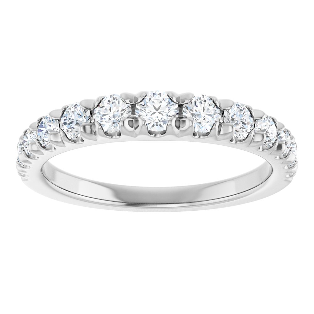 14K White Gold 3/4 CTW Lab-Grown Diamond Anniversary Band