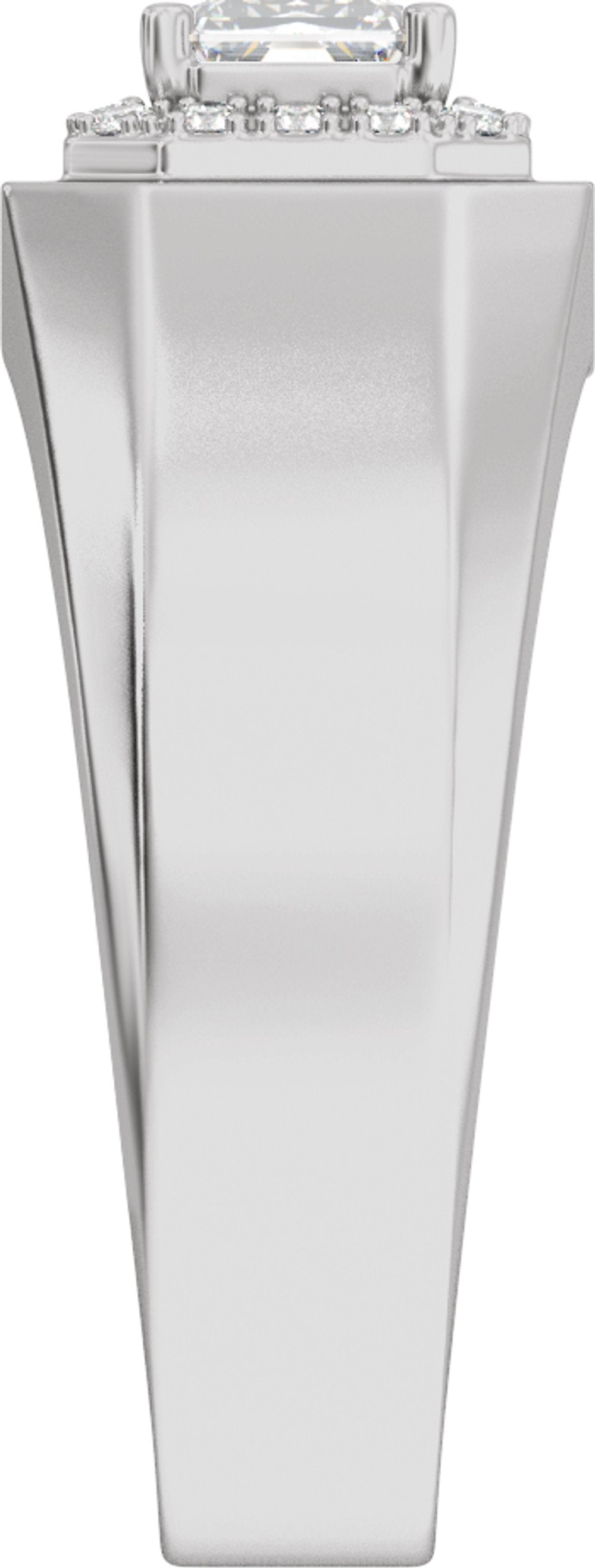 14K White Gold 1 3/4 CTW Lab-Grown Diamond Halo-Style Band