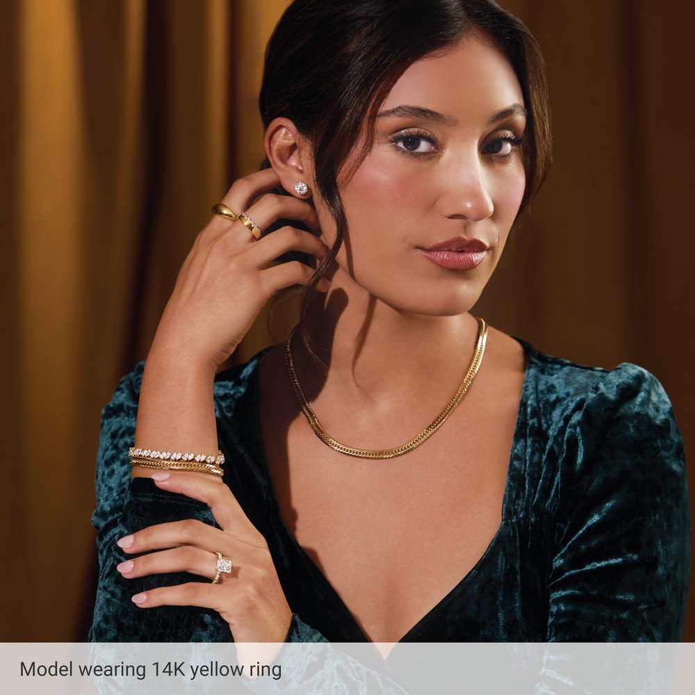 Sterling Silver 12 mm Dome Ring