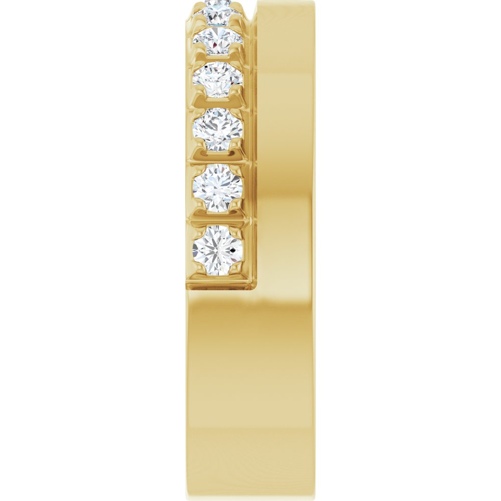 14K Yellow Gold 3/4 CTW Lab-Grown Diamond Anniversary Band