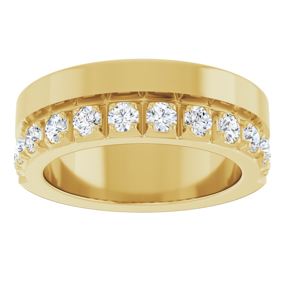 14K Yellow Gold 3/4 CTW Lab-Grown Diamond Anniversary Band