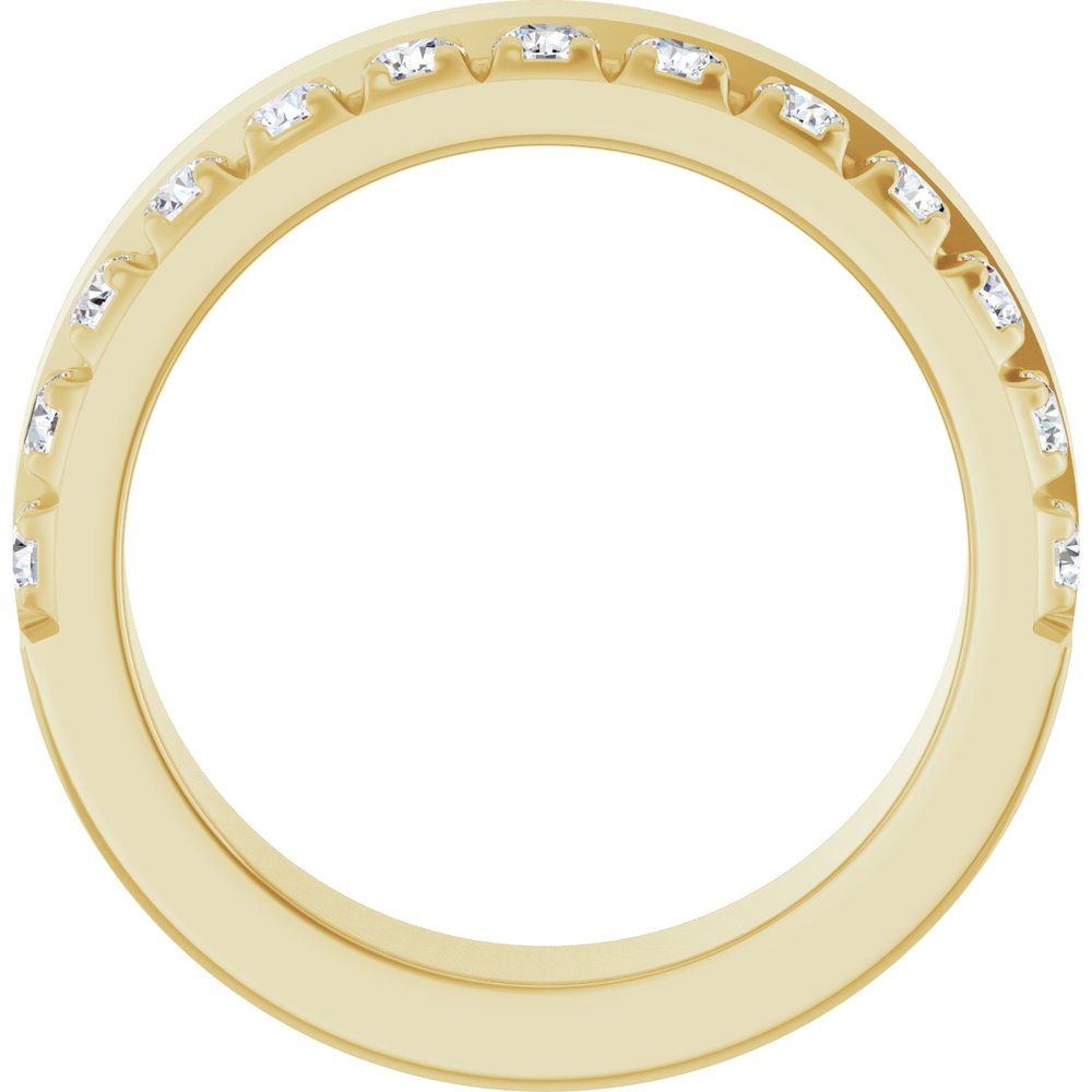 14K Yellow Gold 3/4 CTW Lab-Grown Diamond Anniversary Band
