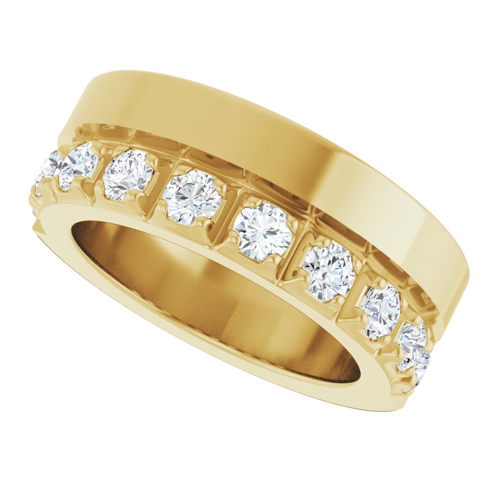 14K Yellow Gold 5/8 CTW Lab-Grown Diamond Anniversary Band