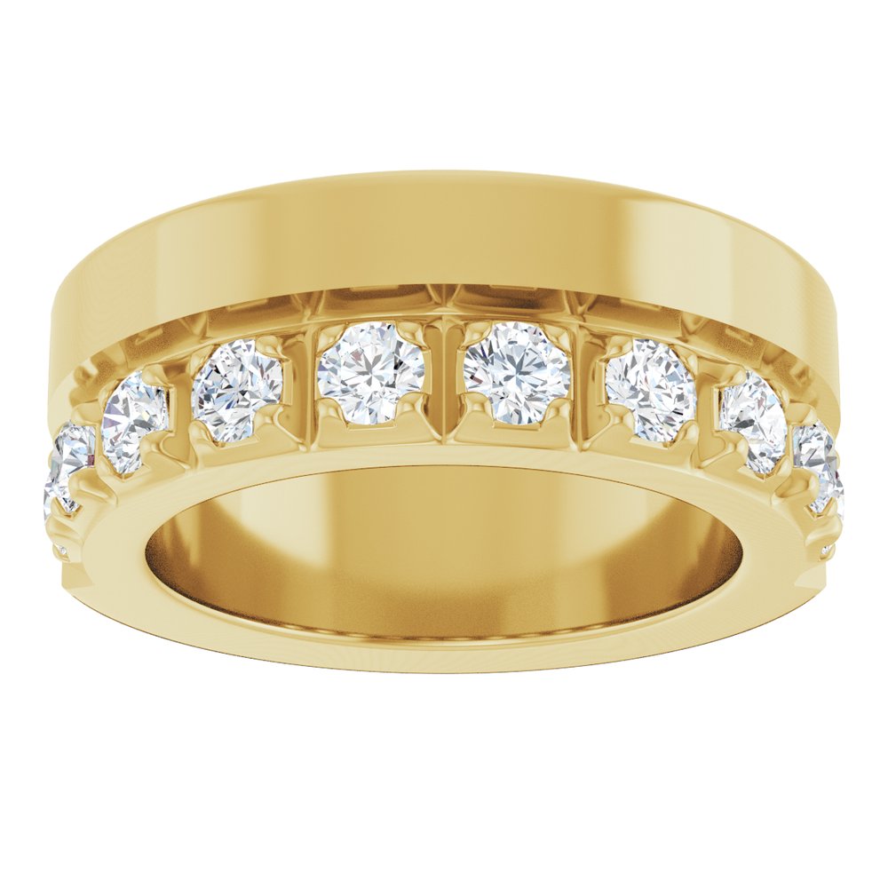 14K Yellow Gold 5/8 CTW Lab-Grown Diamond Anniversary Band