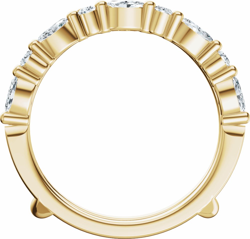 14K Yellow Gold 1/2 CTW Lab-Grown Diamond Ring Guard
