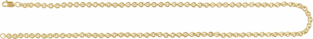 14K Yellow Gold-Filled 4 mm Cable 16" Chain