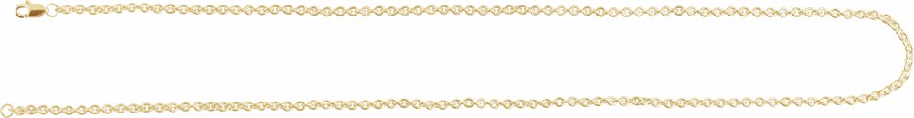 14K Yellow Gold-Filled 2.8 mm Cable 18" CHain