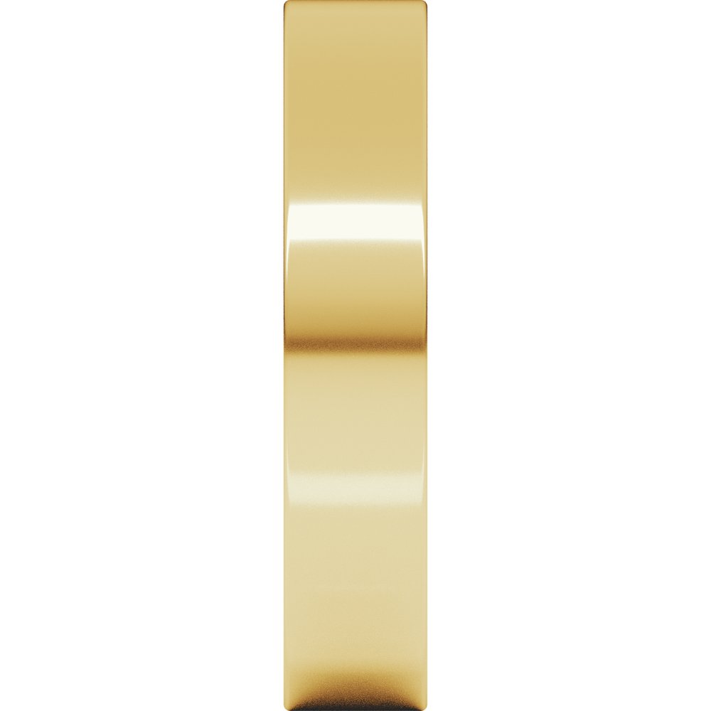10K Yellow Gold 4.5 mm Flat Band Size 8