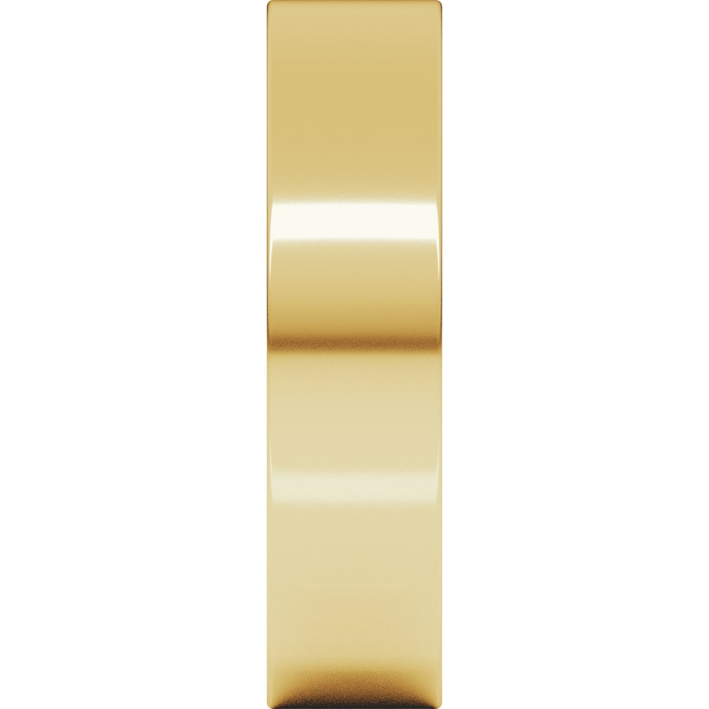 14K Yellow Gold 5.5 mm Flat Band Size 9.5