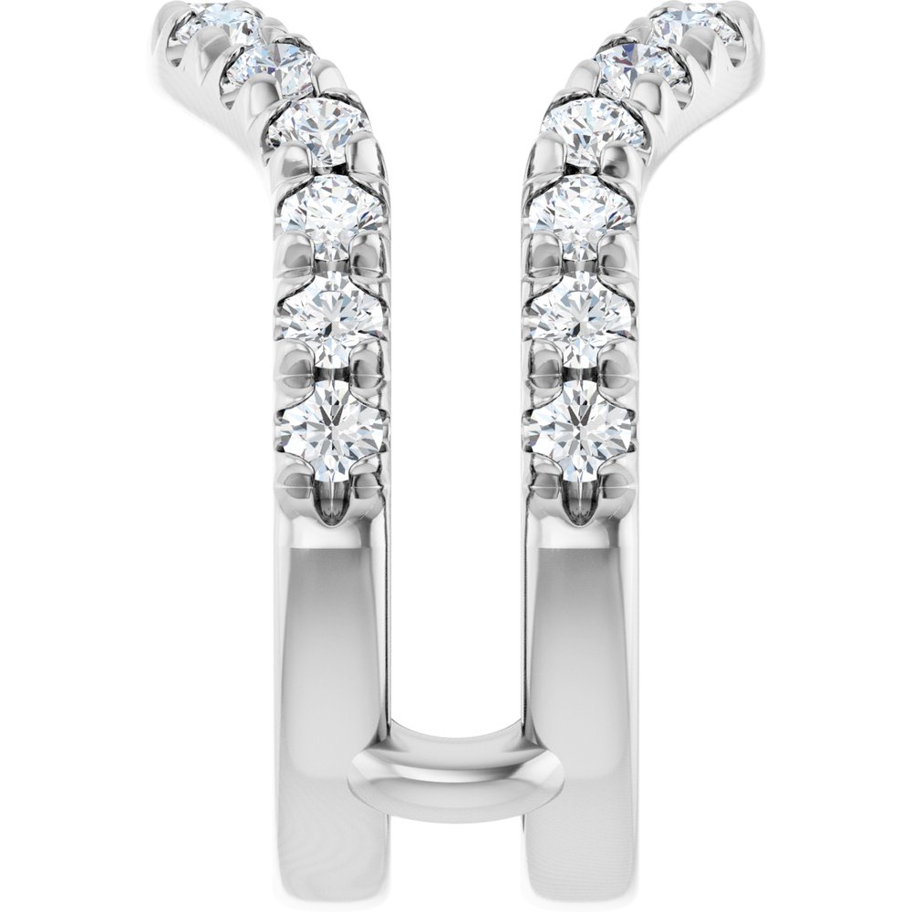 14K White Gold 1 1/2 CTW Lab-Grown Diamond Ring Guard