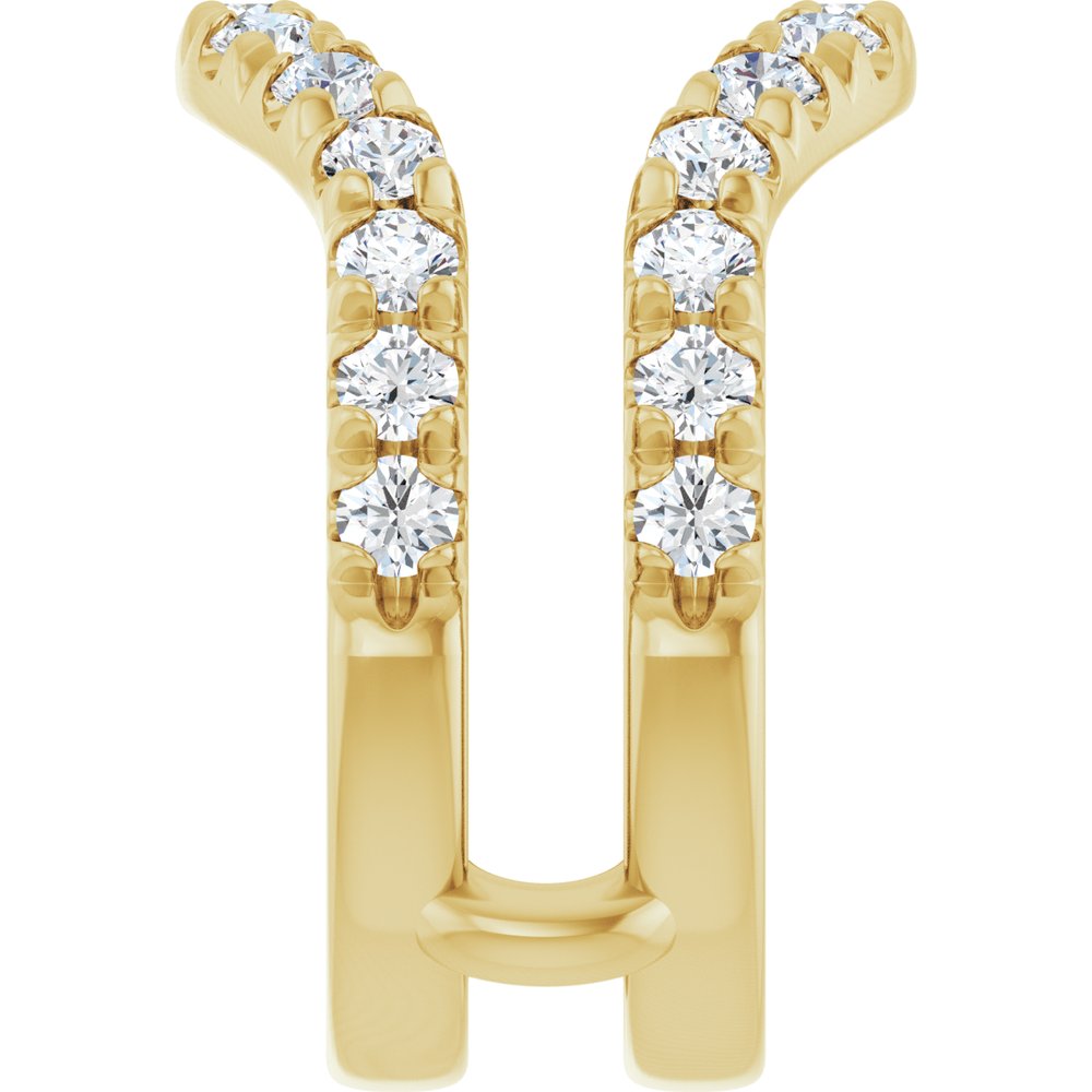 14K Yellow Gold 1 1/2 CTW Lab-Grown Diamond Ring Guard