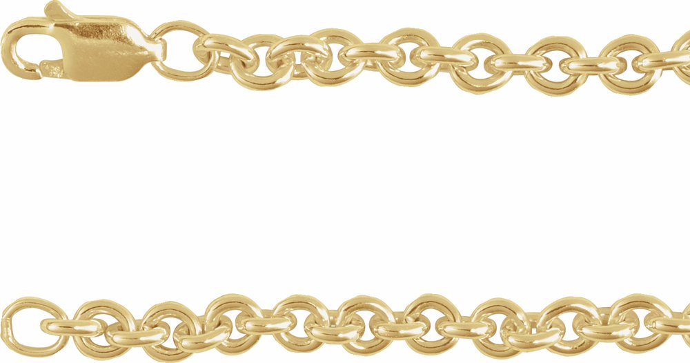 14K Yellow Gold-Filled 4 mm Cable 16" Chain