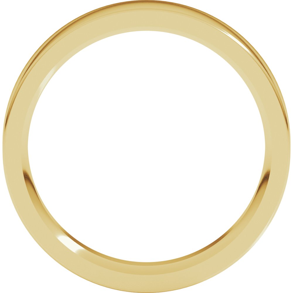18K Yellow Gold 4.5 mm Comfort-Fit Flat Band Size 9