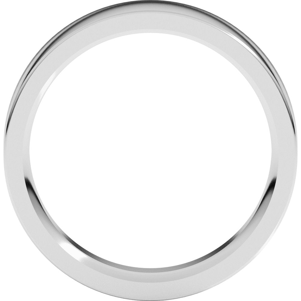 Sterling Silver 5.5 mm Comfort-Fit Flat Band Size 10.5