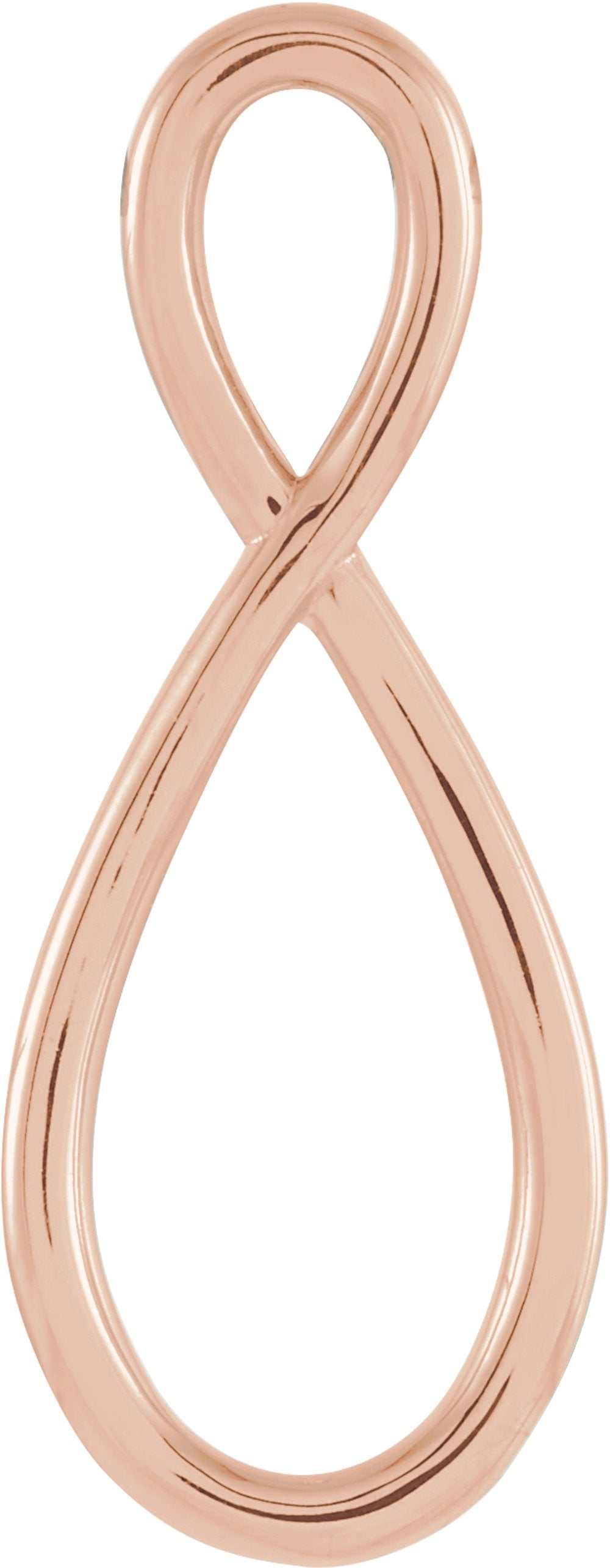 14K Rose Freeform Pendant