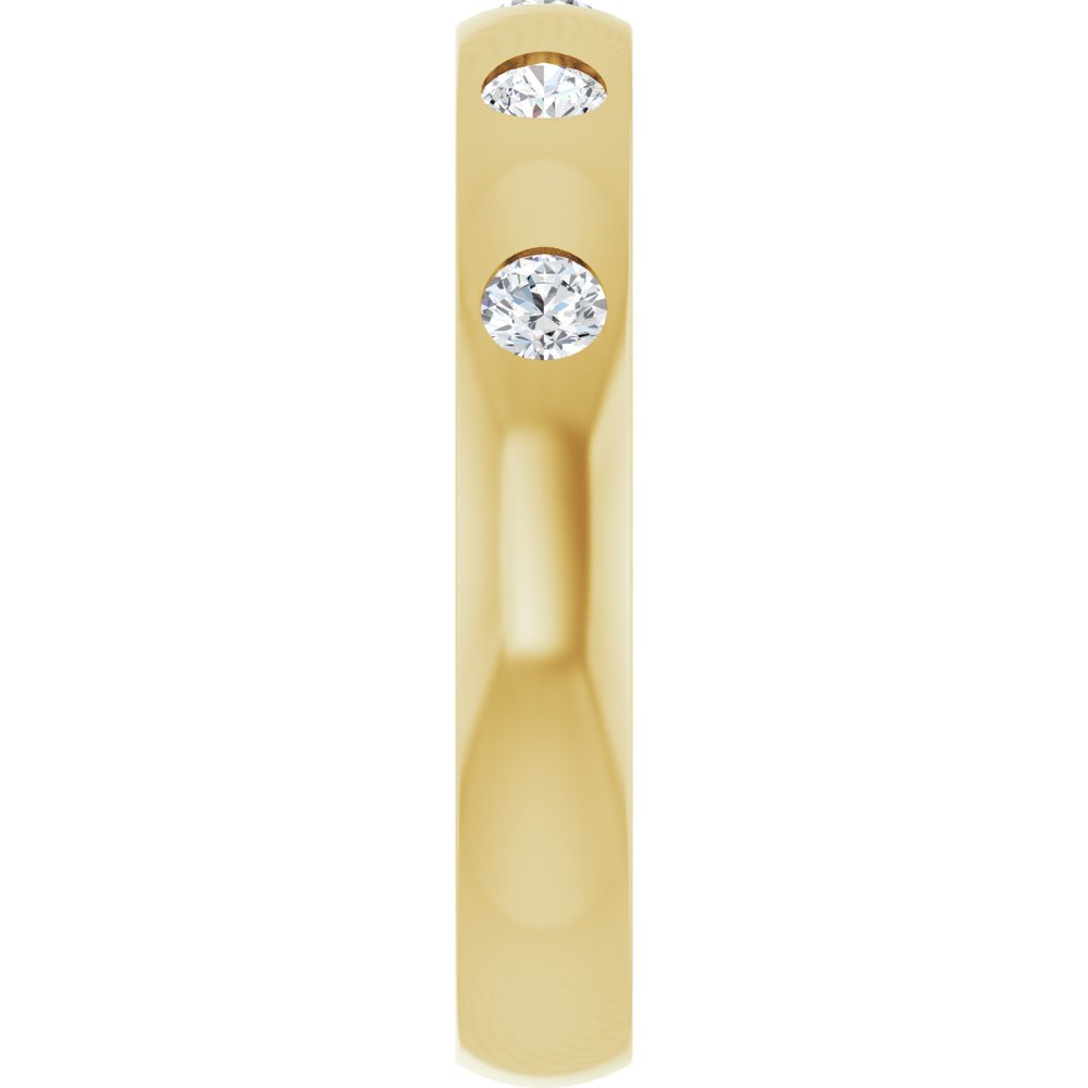14K Yellow Gold .08 CTW Natural Diamond Anniversary Band Size 6