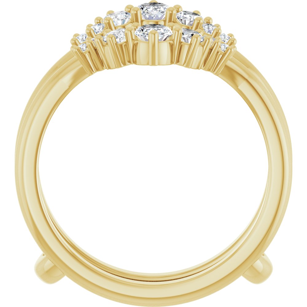 14K White Gold 5/8 CTW Lab-Grown Diamond Ring Guard