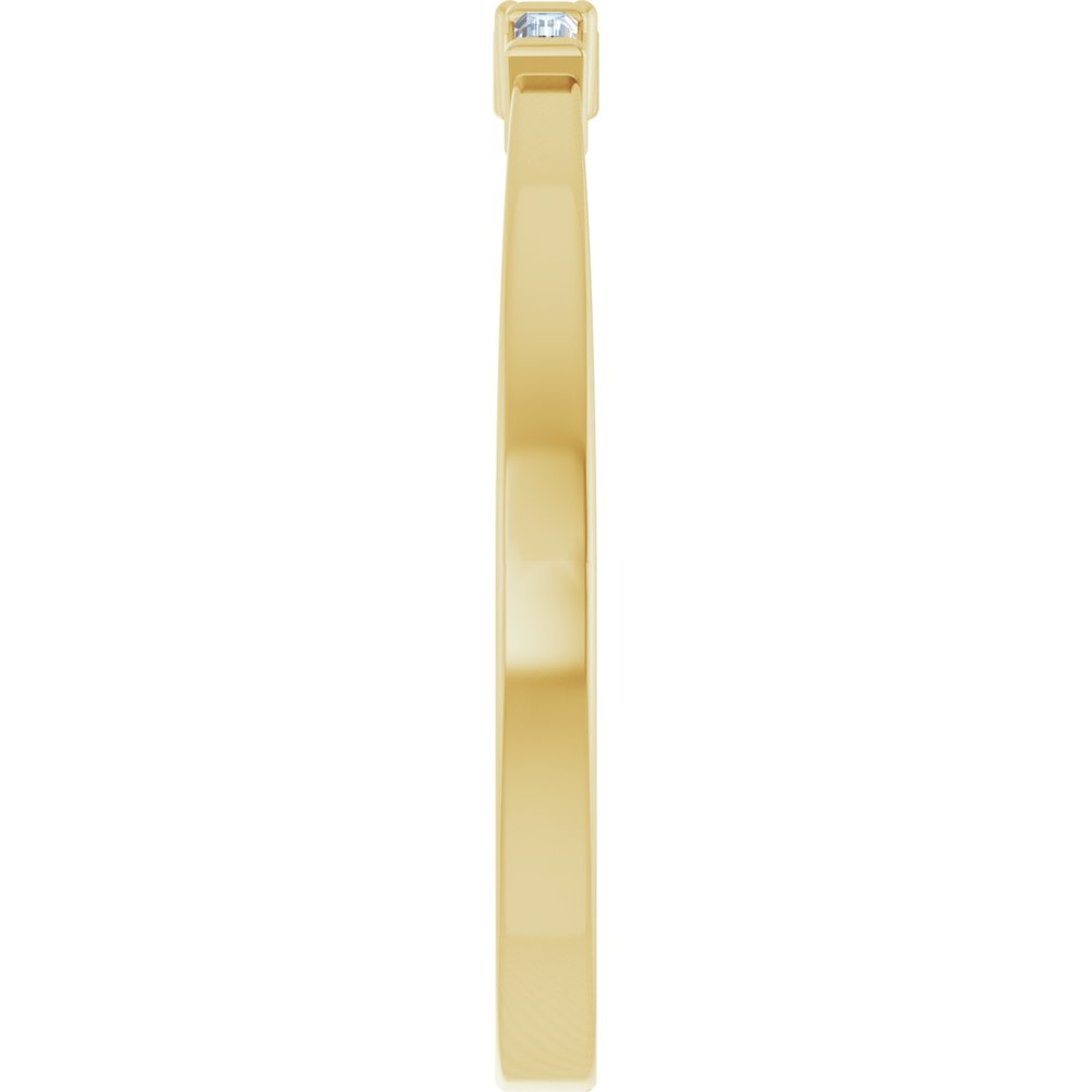 14K Yellow Gold .08 CTW Natural Diamond Stackable Ring
